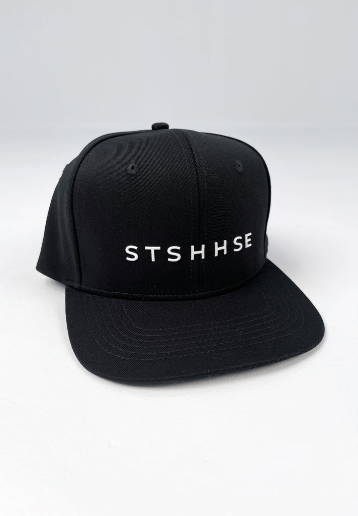 "STAPLE" BLACK FLAT HAT