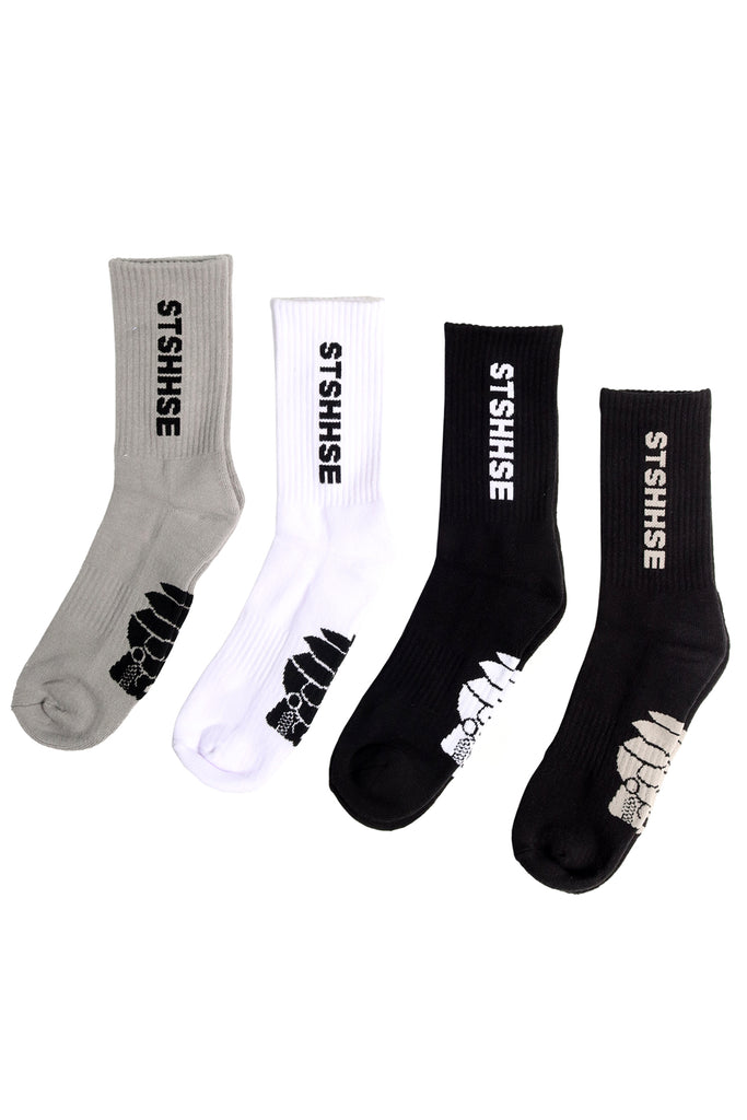TITLE CREW SOCK 4 PACK -  BASIC