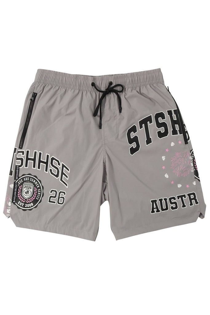"ARCHIVE" SLATE LIFESTYLE SHORTS