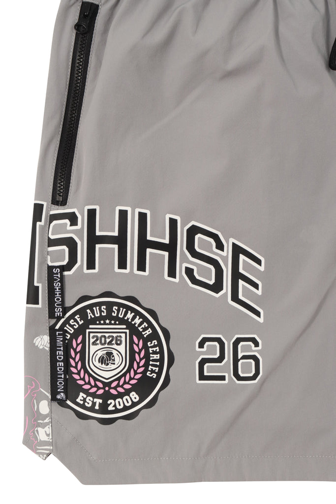 "ARCHIVE" SLATE LIFESTYLE SHORTS