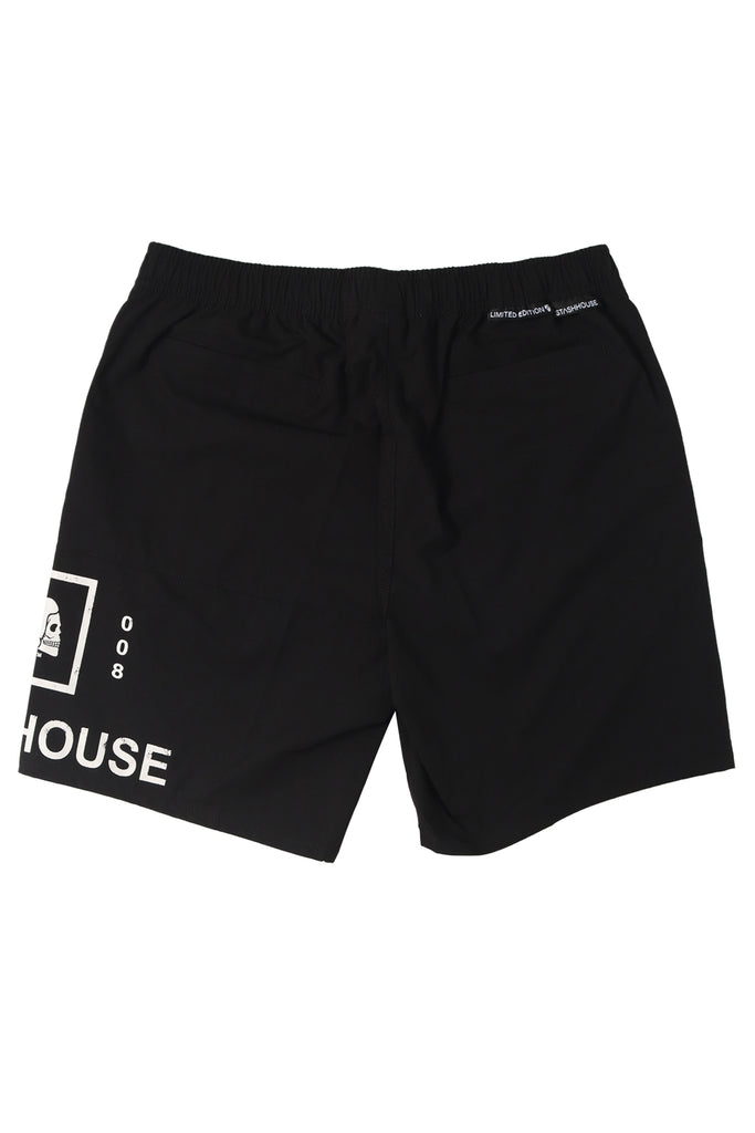 "BOXED" BLACK LIFESTYLE SHORTS