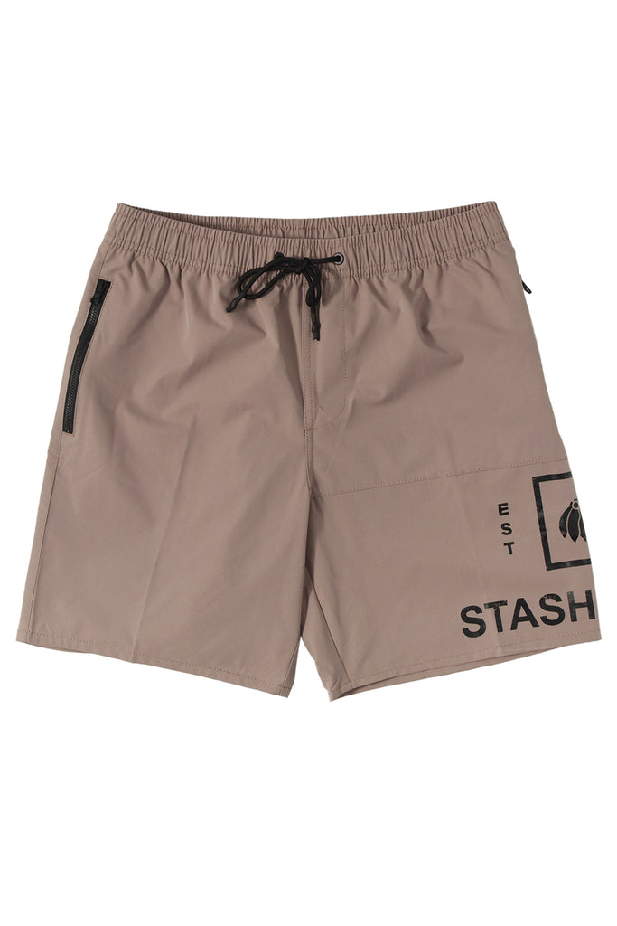 "BOXED" TAUPE LIFESTYLE SHORTS