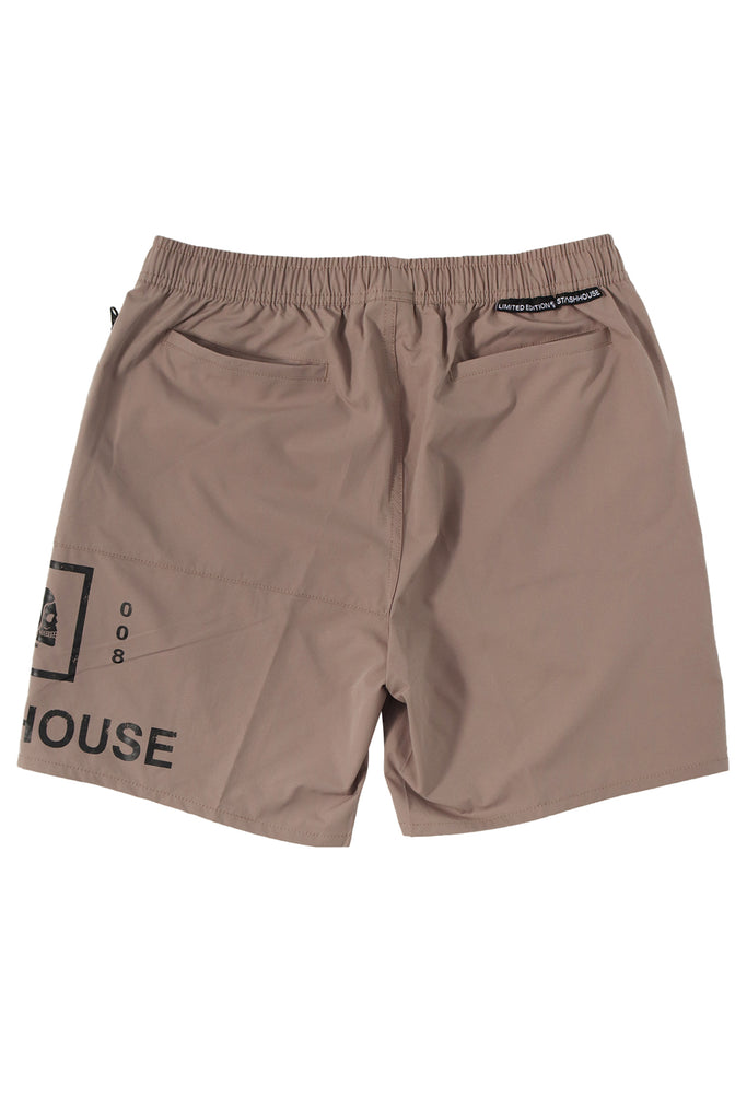 "BOXED" TAUPE LIFESTYLE SHORTS