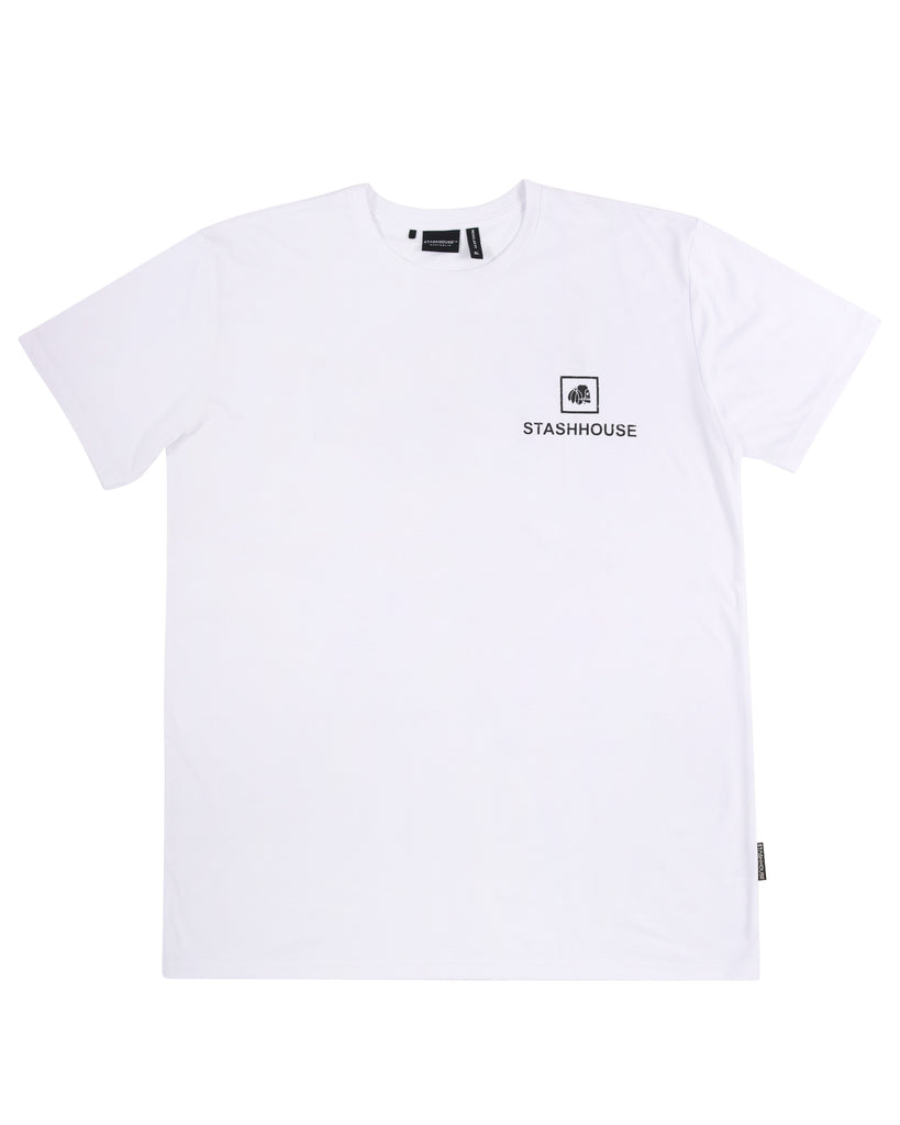 "BOXED" WHITE REGULAR TEE