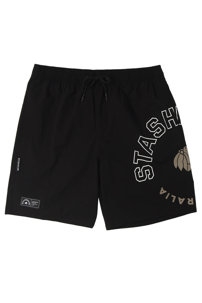 "CENTRIC" BLACK LIFESTYLE SHORTS