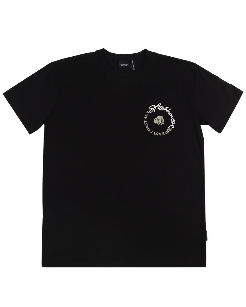 "CENTRIC" BLACK REGULAR TEE