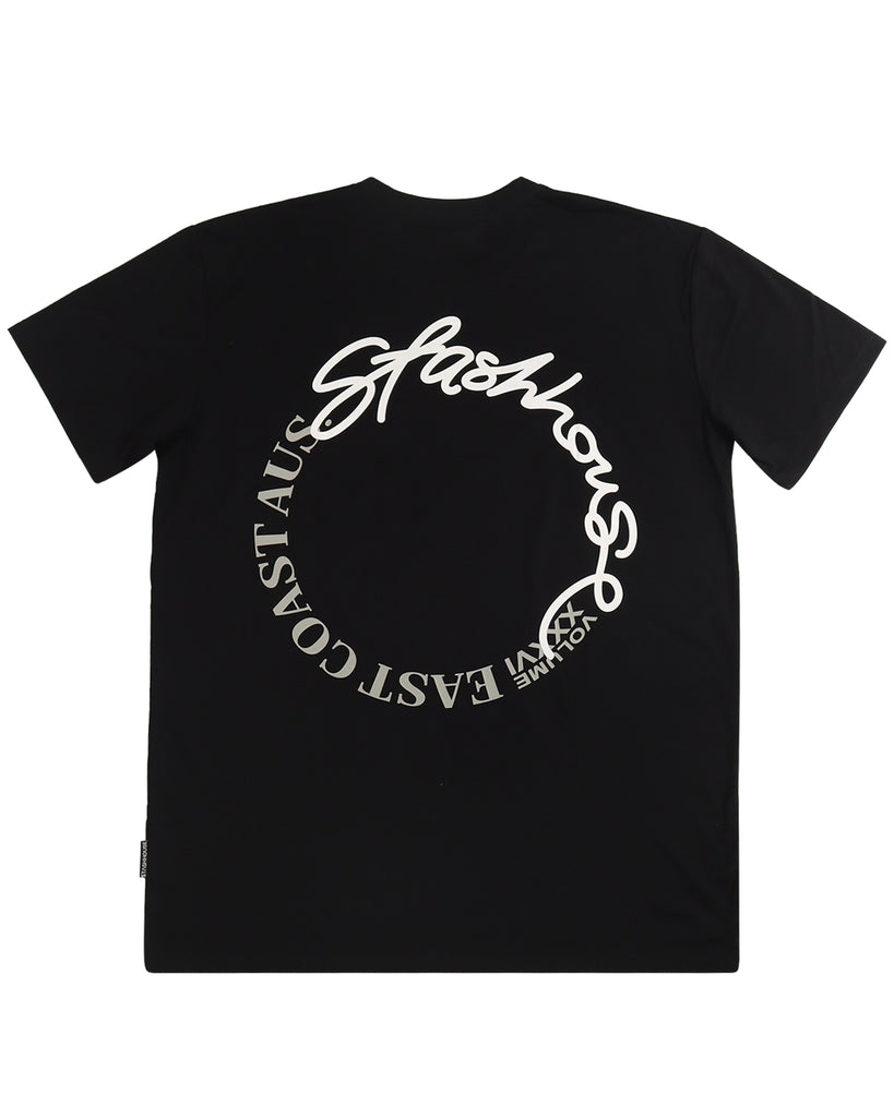 "CENTRIC" BLACK REGULAR TEE