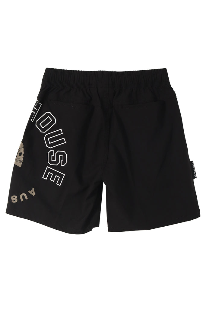 "CENTRIC" BLACK YOUTH LIFESTYLE SHORTS