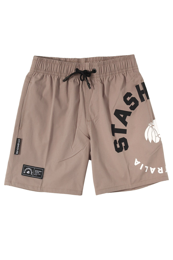 "CENTRIC" TAUPE TODDLER LIFESTYLE SHORTS