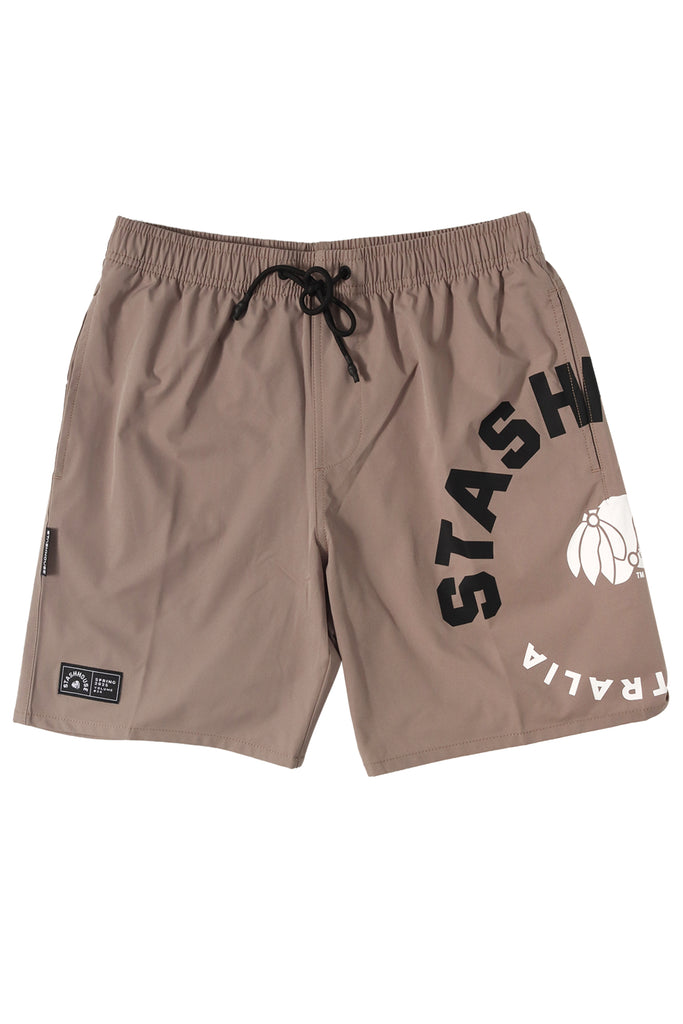 "CENTRIC" TAUPE LIFESTYLE SHORTS