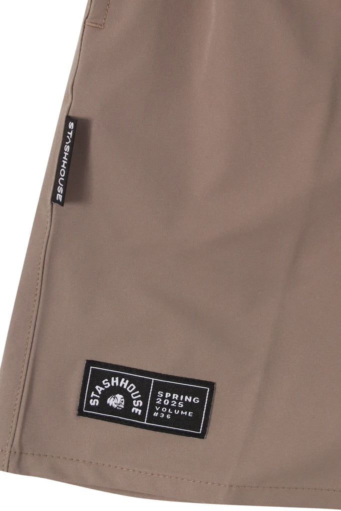 "CENTRIC" TAUPE LIFESTYLE SHORTS