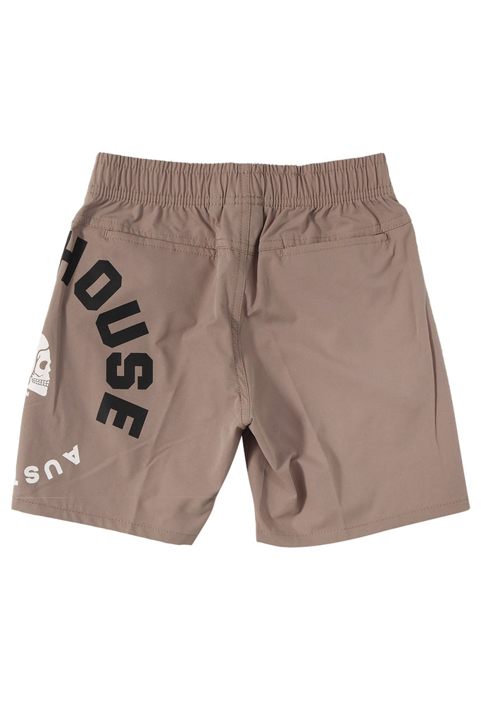"CENTRIC" TAUPE YOUTH LIFESTYLE SHORTS