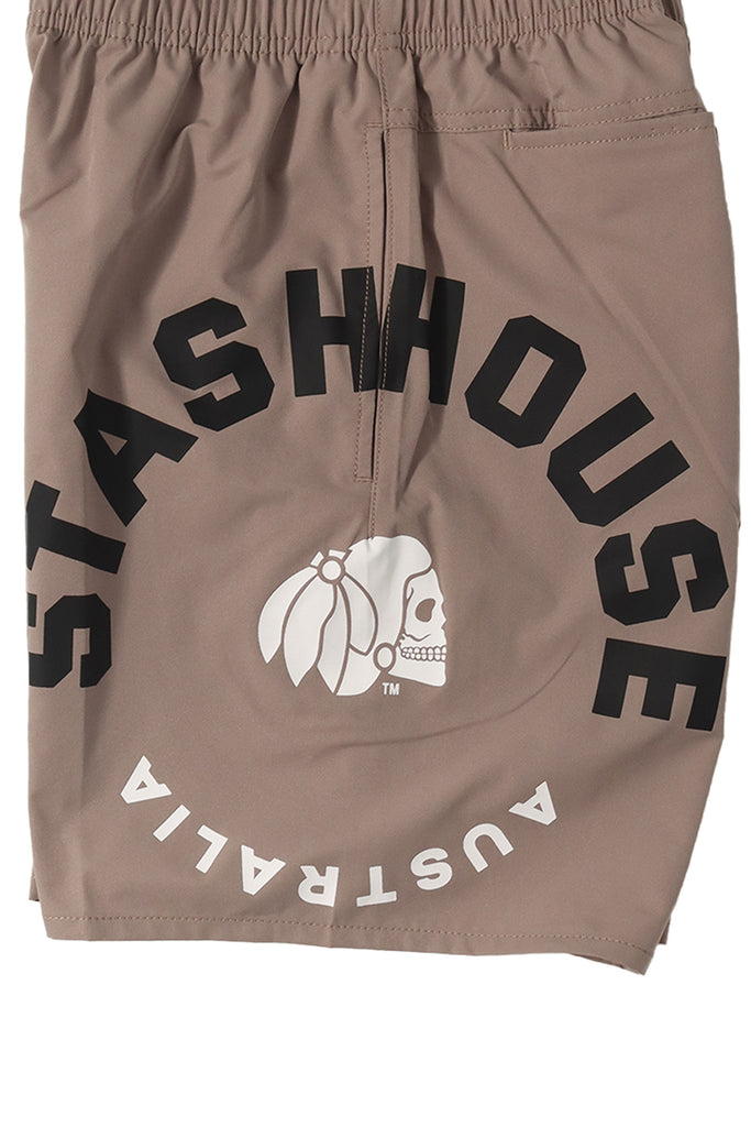 "CENTRIC" TAUPE LIFESTYLE SHORTS