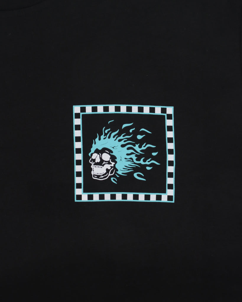 "CHECKED" BLACK REGULAR TEE