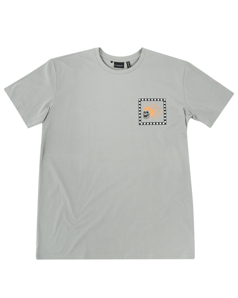 "CHECKED" SLATE REGULAR TEE