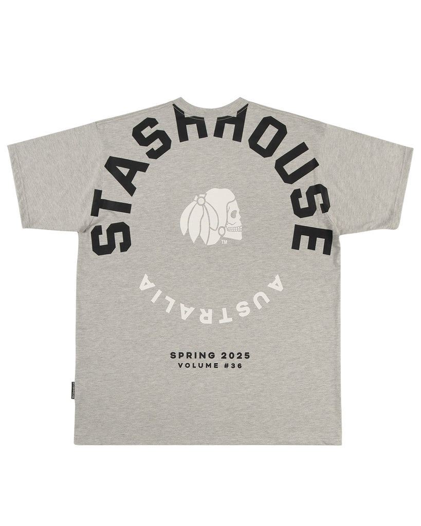 "CENTRIC" GREY MARLE CLASSIC FIT TEE