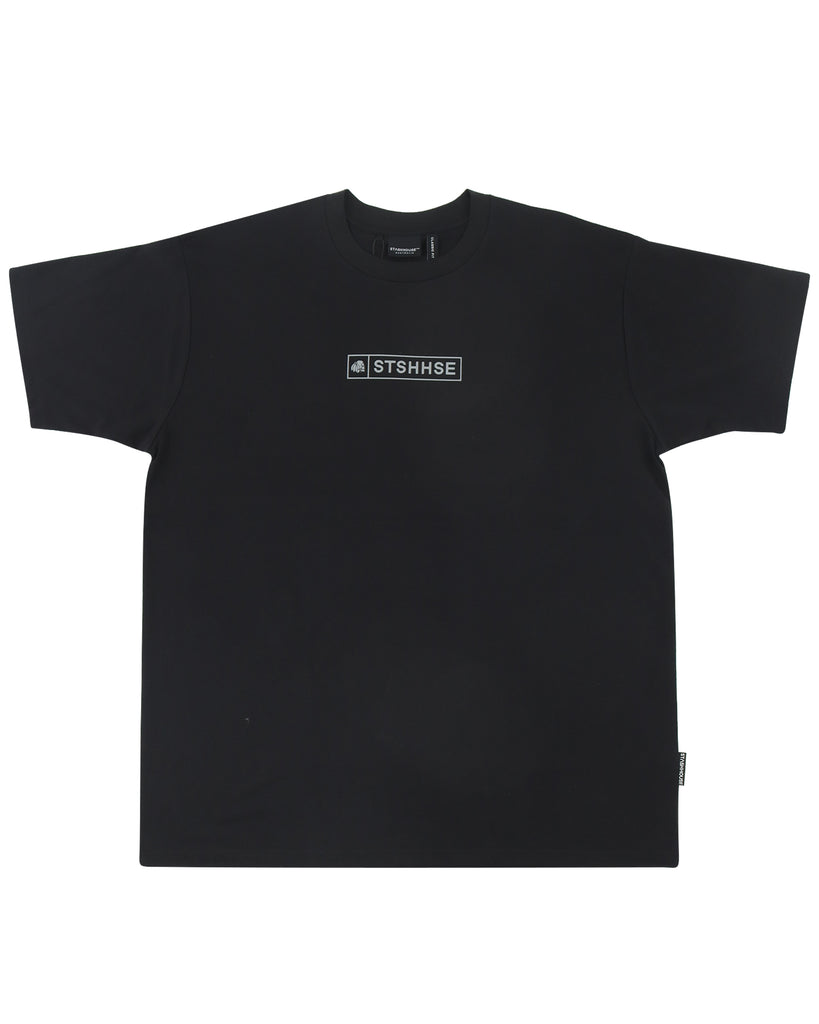 "COURT" BLACK CLASSIC FIT TEE