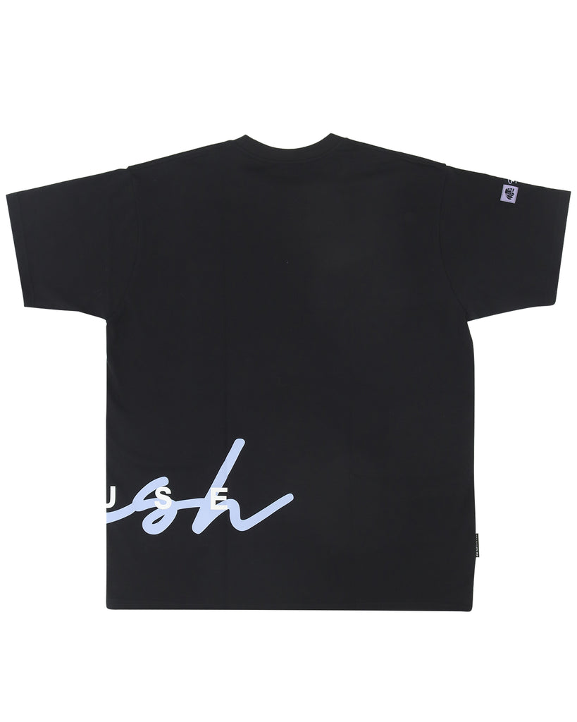 "CURSIVE" BLACK CLASSIC FIT TEE