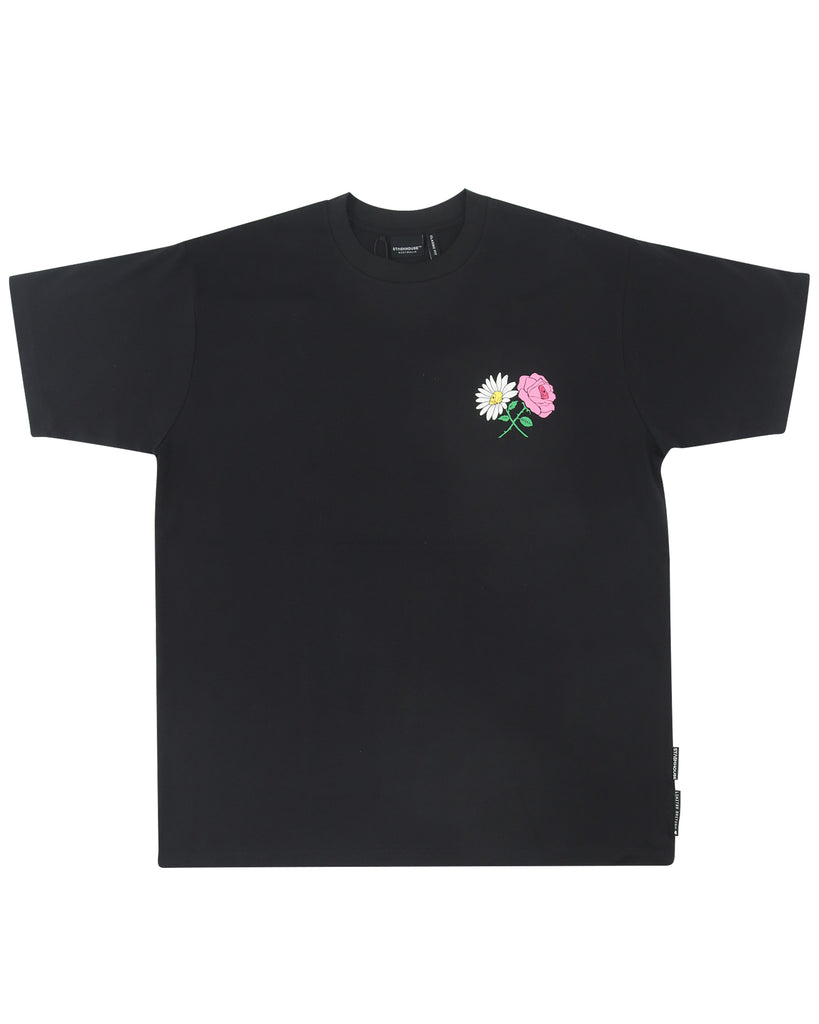 "NICE DAY" BLACK CLASSIC FIT TEE