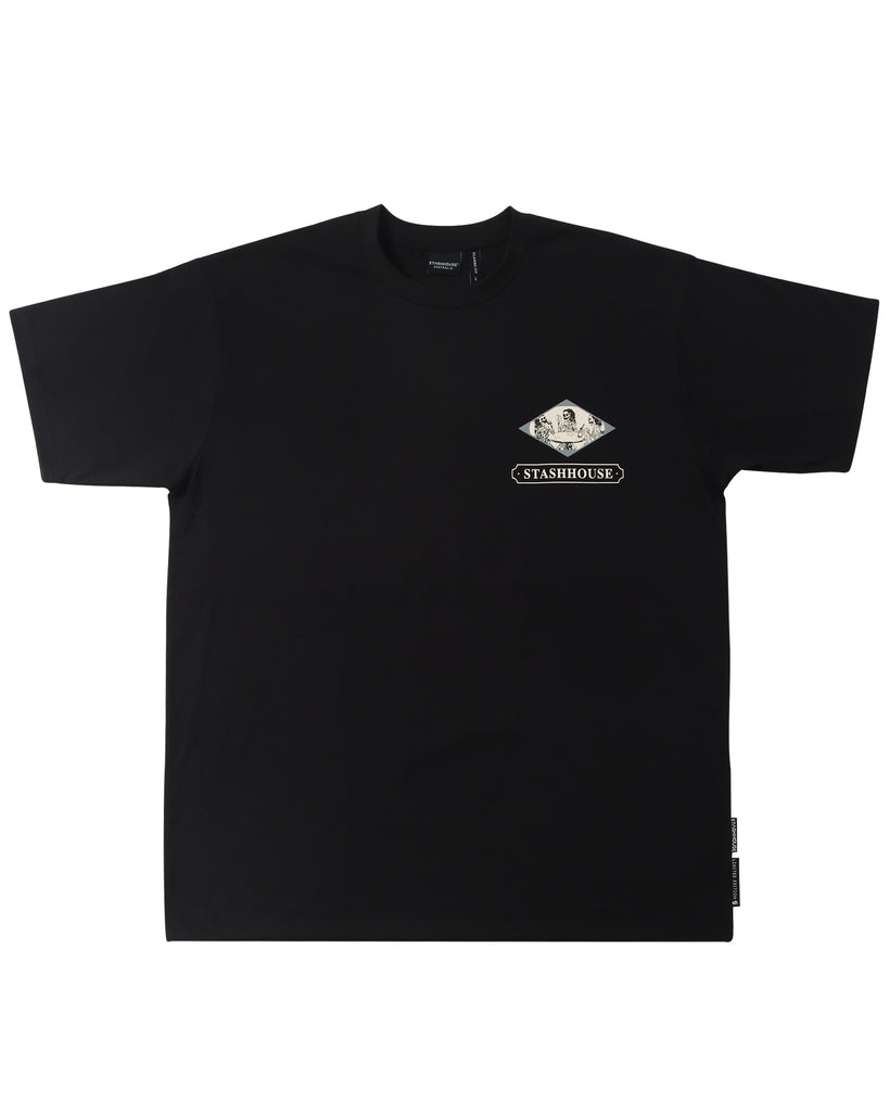 "PUNTER" BLACK CLASSIC FIT TEE