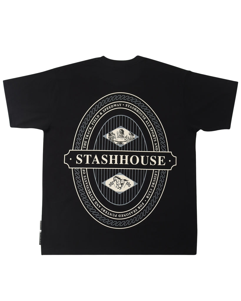 "PUNTER" BLACK CLASSIC FIT TEE