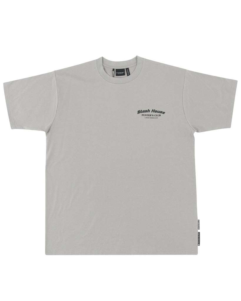 "PUNTER" SLATE CLASSIC FIT TEE