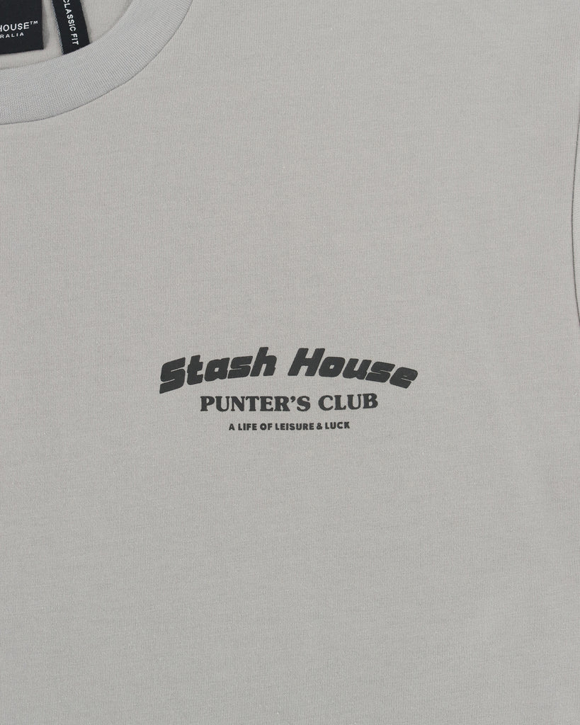 "PUNTER" SLATE CLASSIC FIT TEE