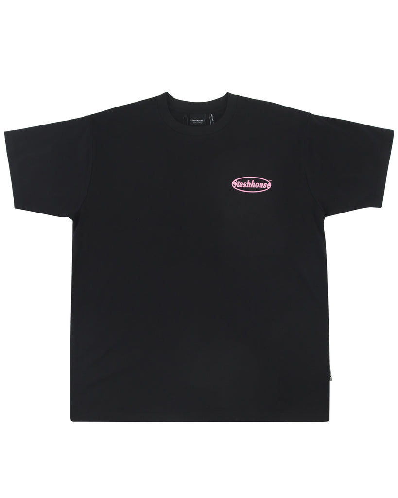 "RECREATION" BLACK CLASSIC FIT TEE