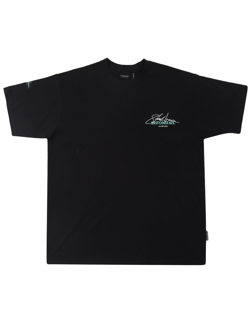 "SIGNATURE" BLACK CLASSIC FIT TEE