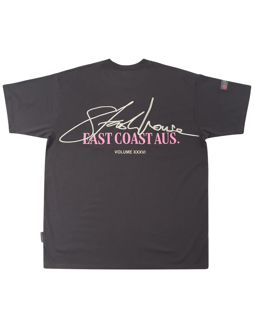 "SIGNATURE" CHARCOAL CLASSIC FIT TEE