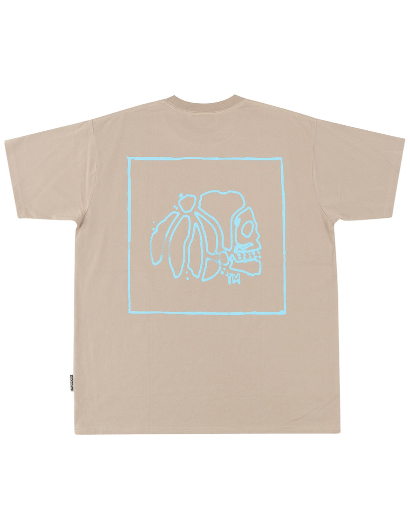 "SKETCH" TAUPE CLASSIC FIT TEE