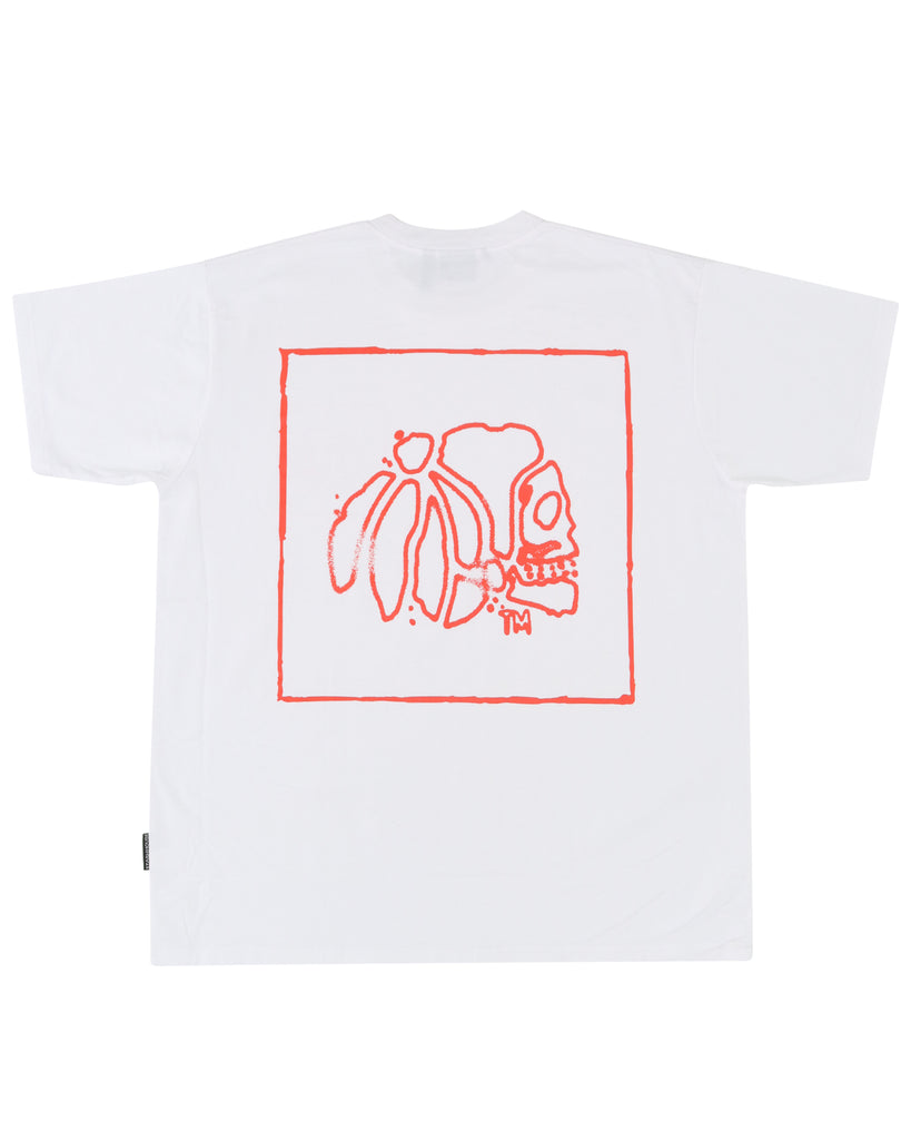 "SKETCH" WHITE CLASSIC FIT TEE