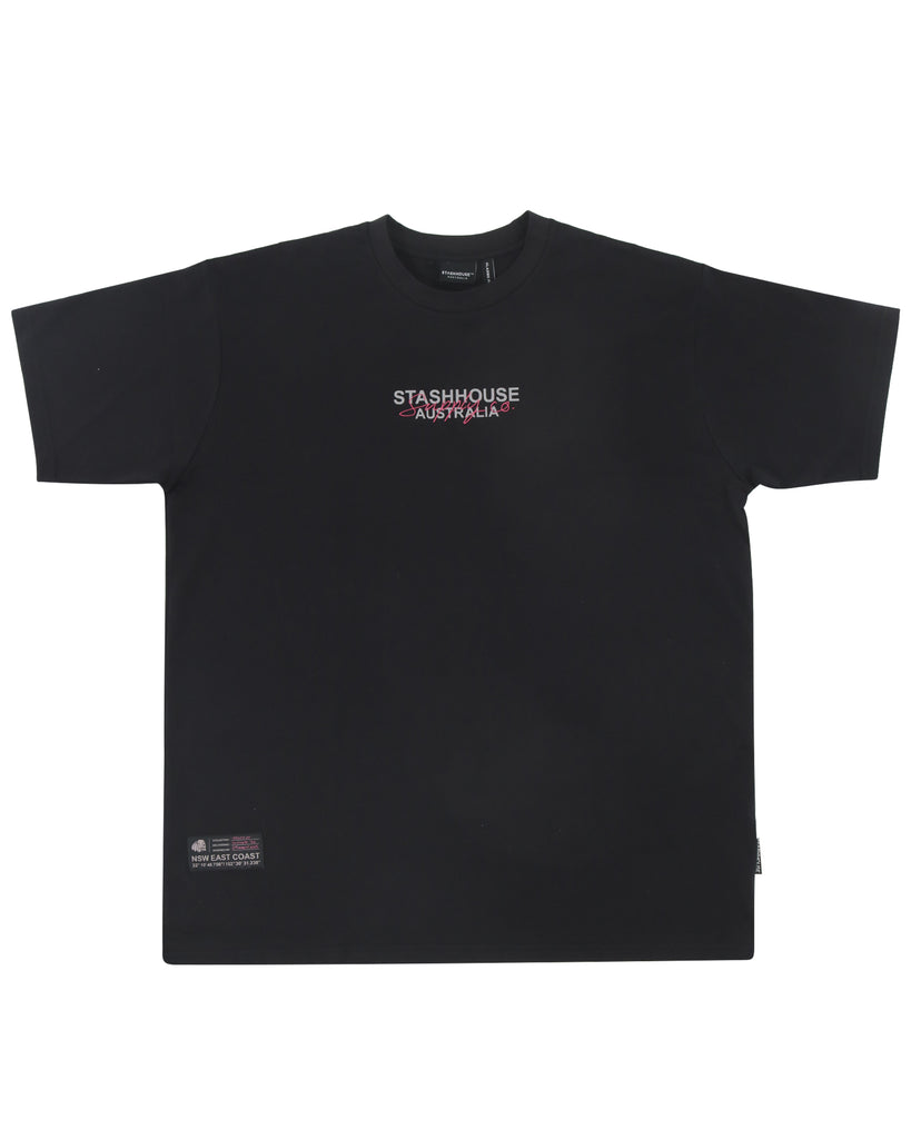 "SUPPLY CO" BLACK CLASSIC FIT TEE