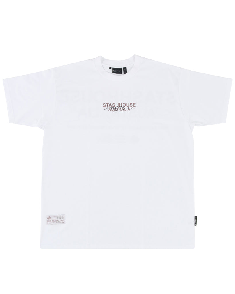 "SUPPLY CO" WHITE CLASSIC FIT TEE