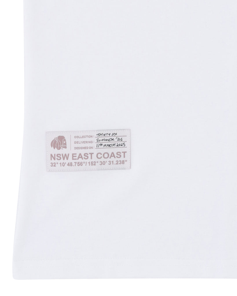 "SUPPLY CO" WHITE CLASSIC FIT TEE