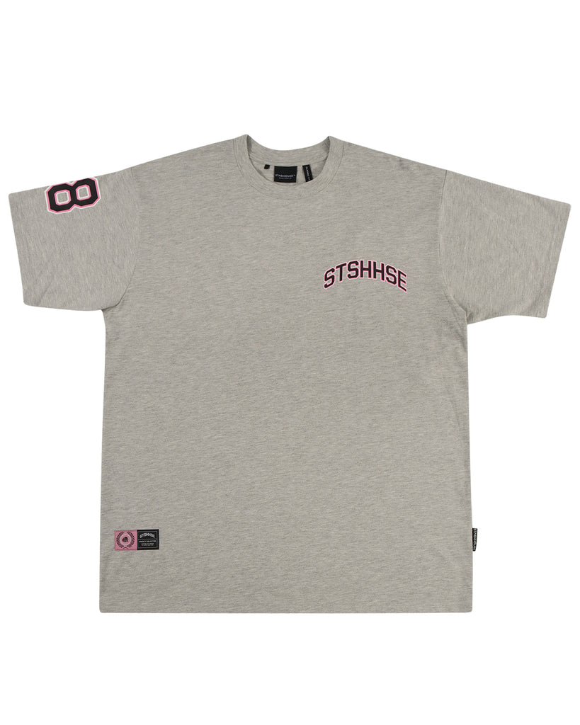 "VARSITY" GREY MARLE CLASSIC FIT TEE