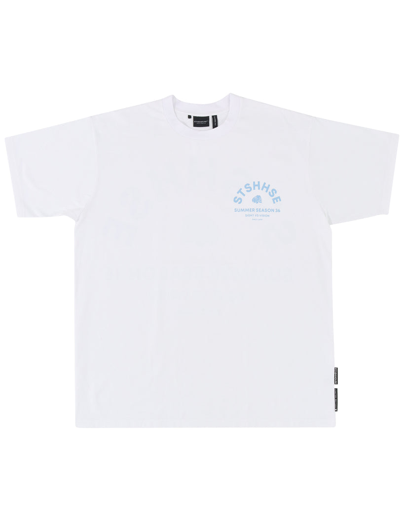 "VISION" WHITE CLASSIC FIT TEE