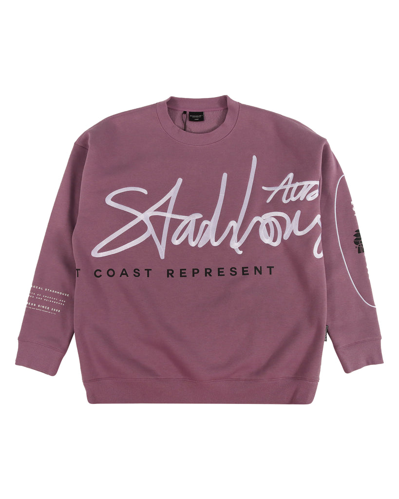 "TYPO" GRAPE CREW NECK JUMPER