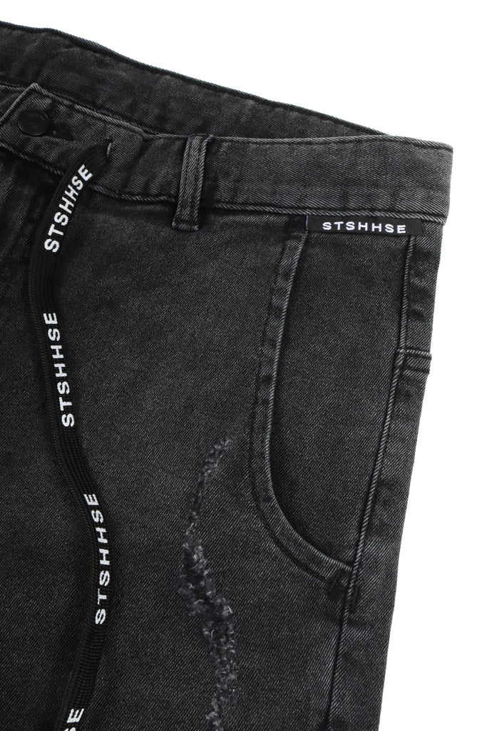 “HIKER” WASHED BLACK DROP PANEL SHORT