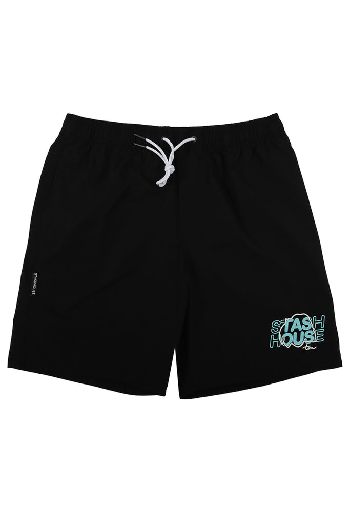 "DUO" BLACK LIFESTYLE SHORTS