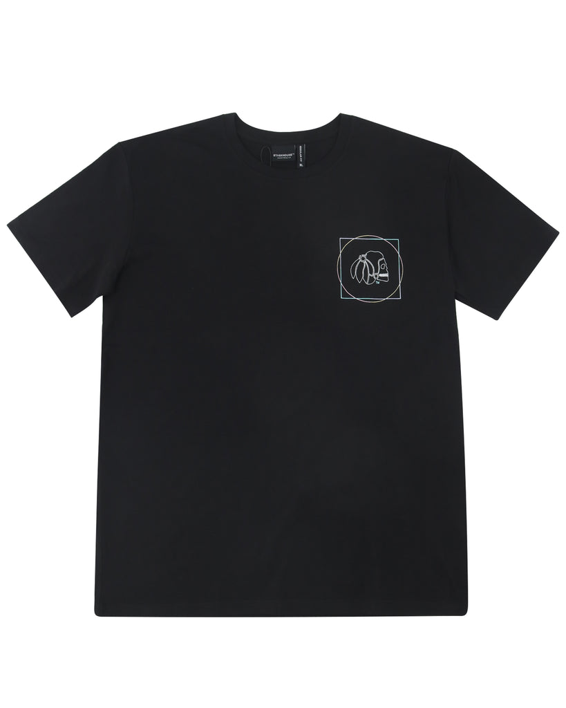 "ELEMENTAL" BLACK REGULAR TEE