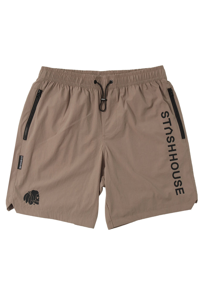 "ESSENTIAL" TAUPE LIFESTYLE SHORTS