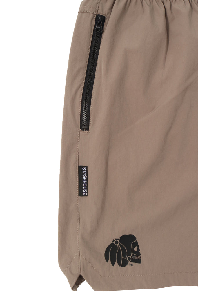 "ESSENTIAL" TAUPE LIFESTYLE SHORTS