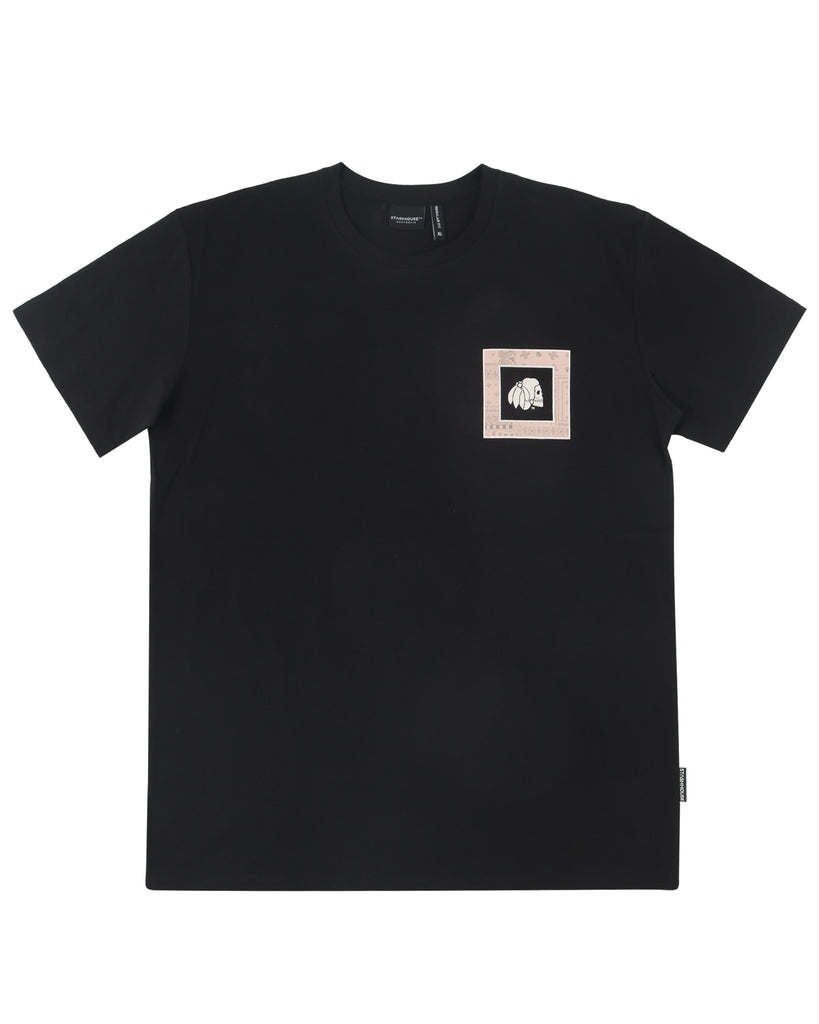 "FRAMEWORK" BLACK REGULAR TEE