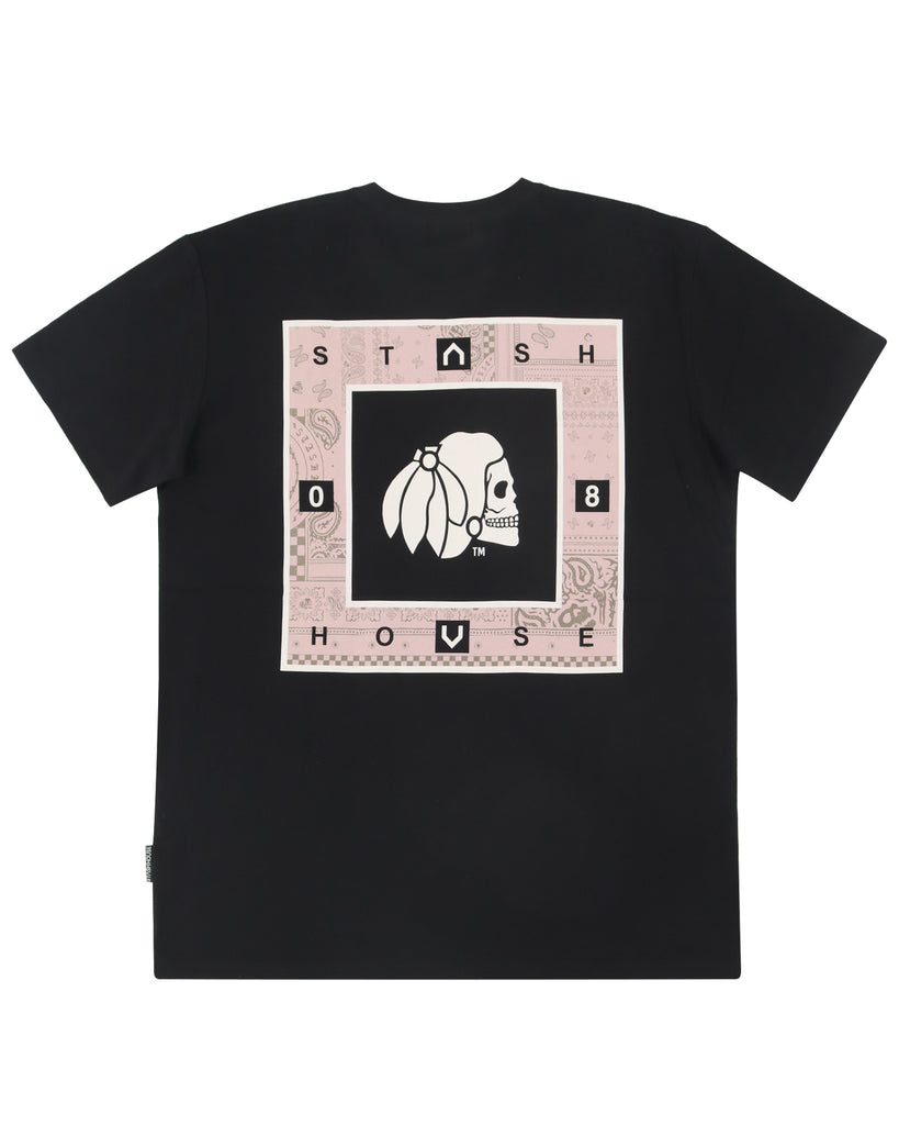 "FRAMEWORK" BLACK REGULAR TEE