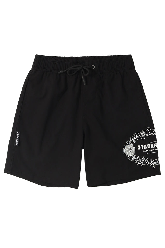 "GRATITUDE" BLACK YOUTH LIFESTYLE SHORTS
