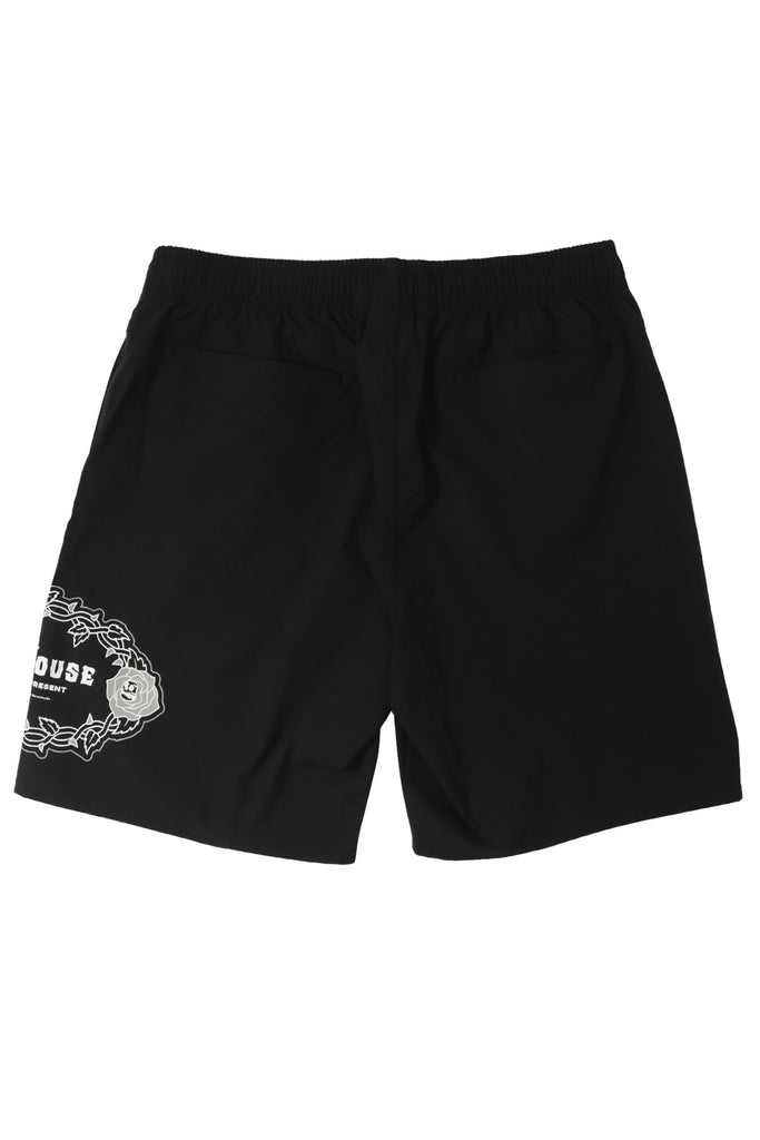 "GRATITUDE" BLACK LIFESTYLE SHORTS