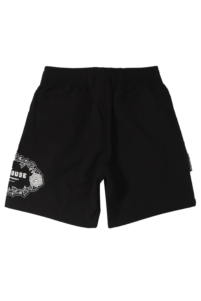 "GRATITUDE" BLACK YOUTH LIFESTYLE SHORTS