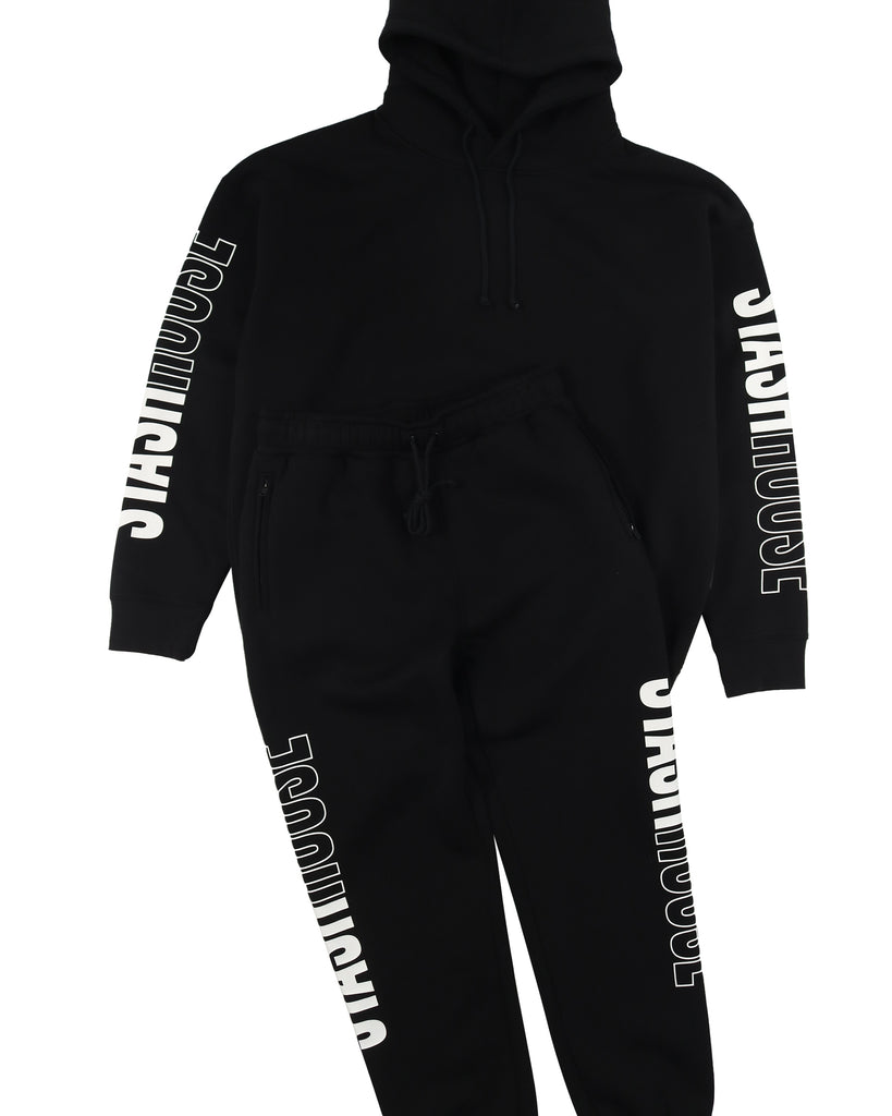 "50/50" BLACK PULLOVER HOOD