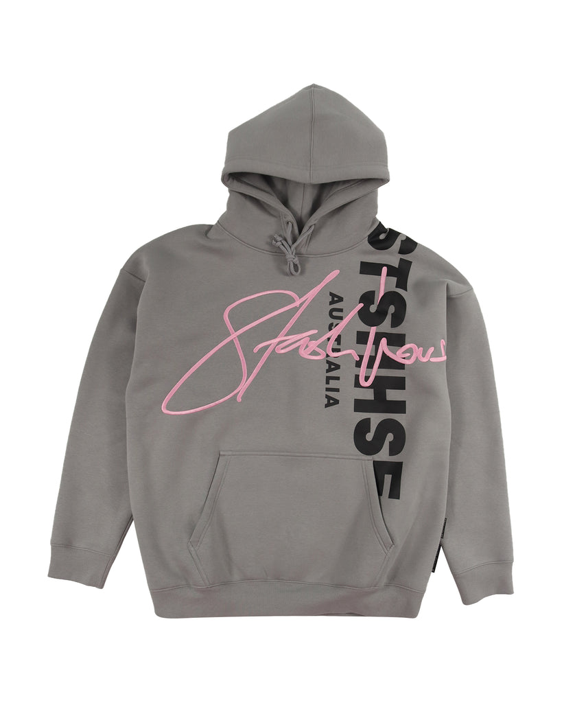 "AUTOGRAPH" SLATE PULLOVER HOOD